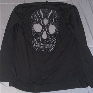 Skull back cardigan
